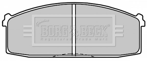 BORG & BECK stabdžių trinkelių rinkinys, diskinis stabdys BBP1300